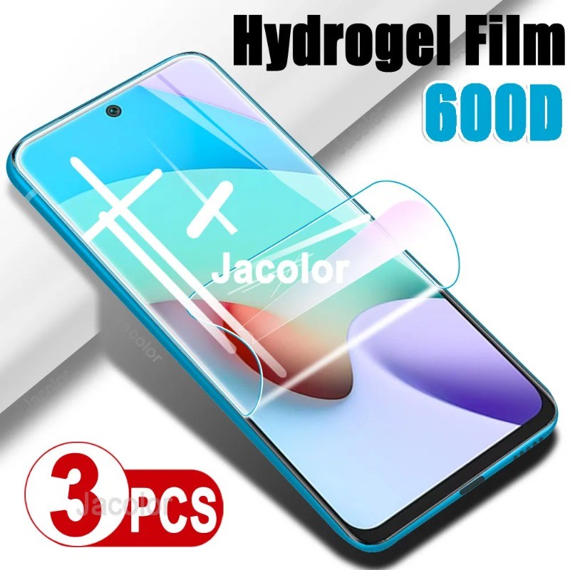 3 Phim Hydrogel Mềm Trong Suốt 2000D HD Chống Ánh Sáng Xanh Cho Redmi Y3 10X 10C 10A 10 9T 9i 9C 9A 