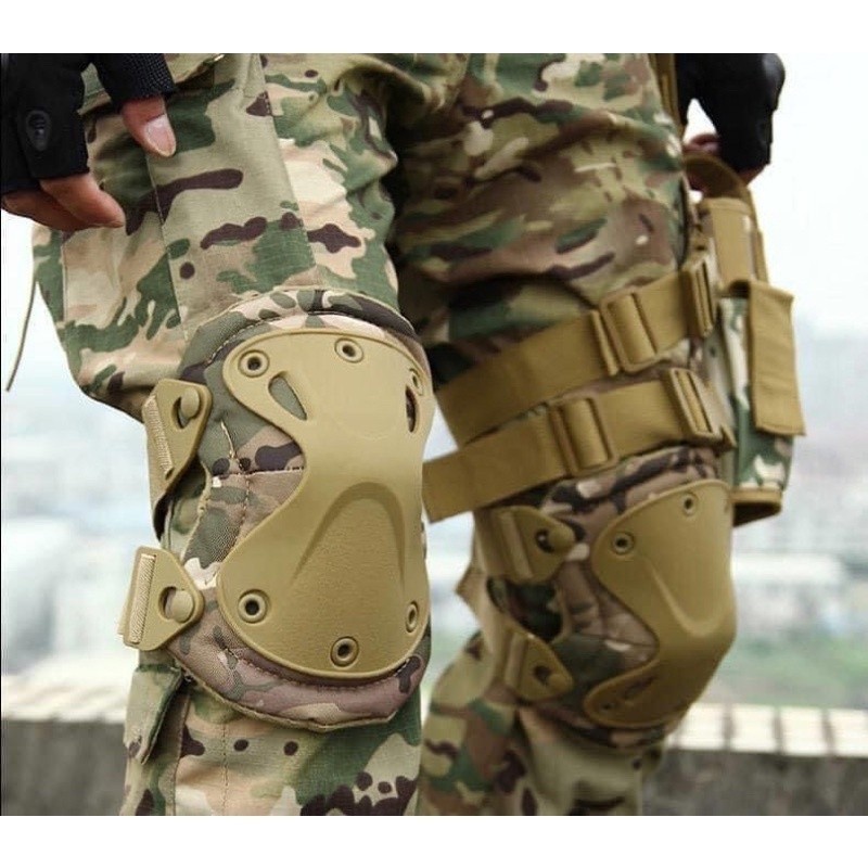 Đệm_giáp bảo vệ khuỷ tay_đầu gối airsoft_súng sơn_tactical