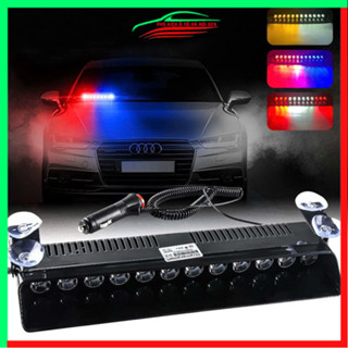 Đèn Led Xe Cảnh Sát Police S12 Đèn Nhấp Nháy Đèn Cảnh Báo Ưu Tiên 12 LED Xanh Đỏ