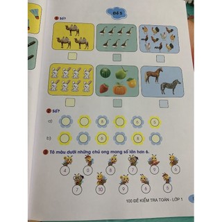 Sách - 100 đề kiểm tra Toán lớp 1