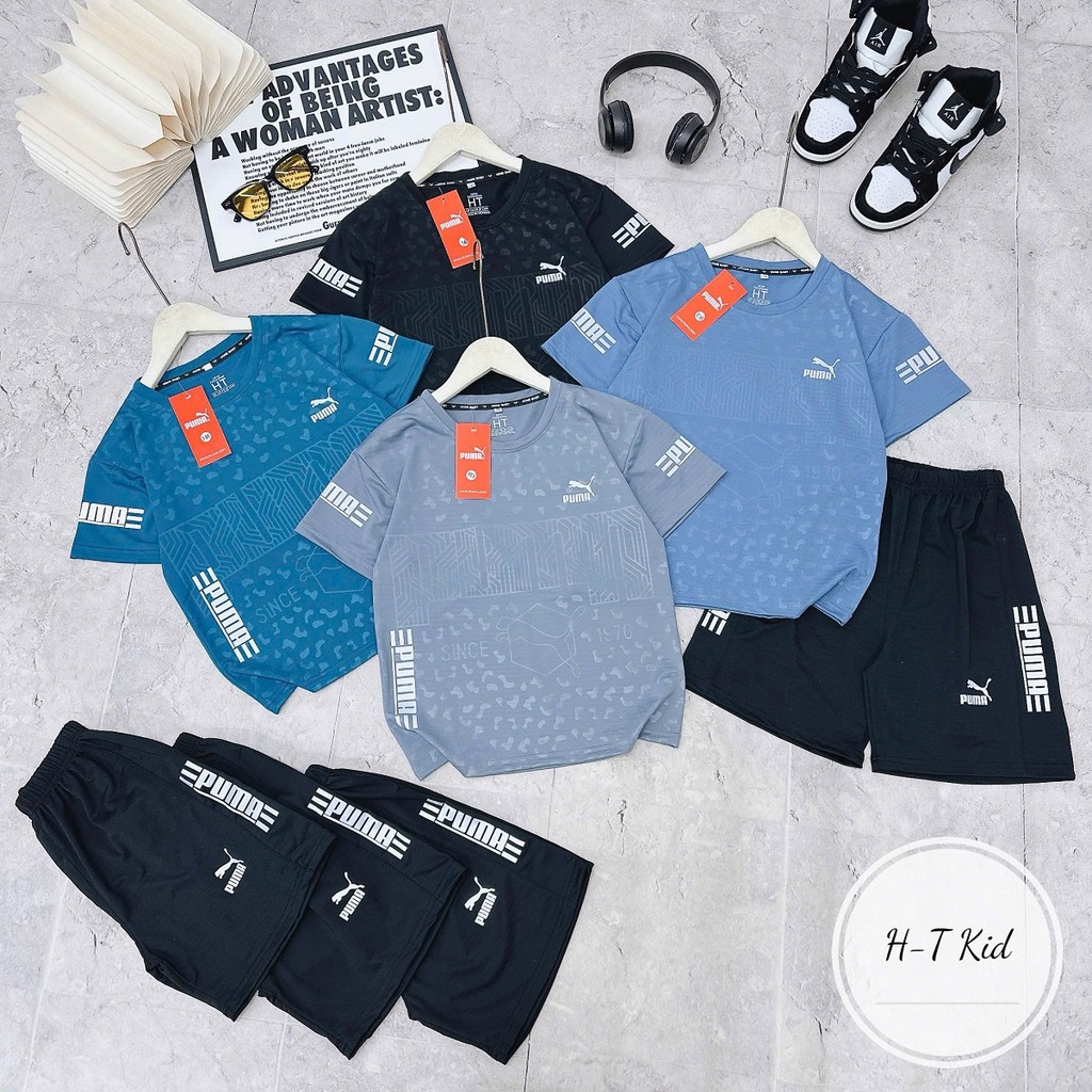 Bộ thông hơi thể thao cho bé trai 15-50kg mẫu adidas nike fumua