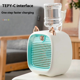 Quạt Mùa Hè Quạt Cắm Trại Để Bàn Quạt USB Sạc Quạt Xịt Quạt Di Động LED Quạt Điện Quạt Làm Mát Nhà Quạt