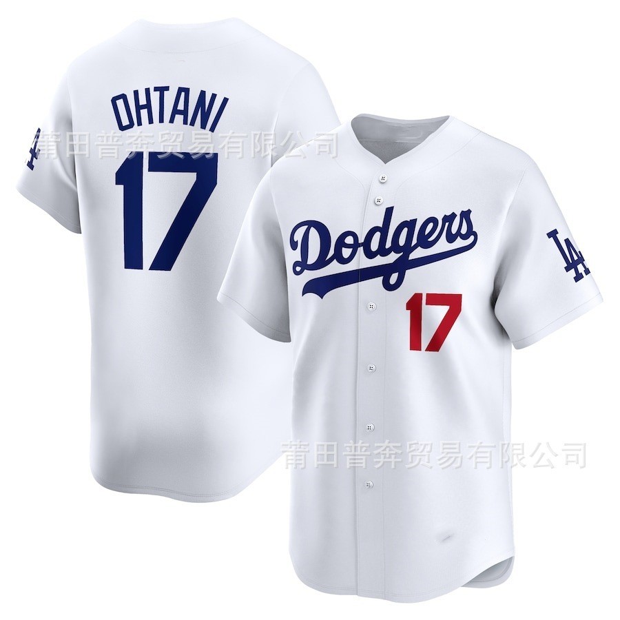 MLB Bóng Chày Jersey Dodgers 17OHTANI Thêu Dodgers Shohei Otani Đồng Phục Bóng Chày