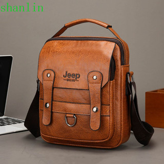 Túi xách nam cổ điển SHANLIN Túi đeo thắt lưng đeo vai cổ điển chống thấm nước Túi đeo vai đơn phong cách dung tích lớn dành cho nam 