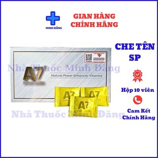 Kẹo sâm a7 alpha seven usa tăng đề kháng hộp 10 viên ngon hương vị chanh bạc hà