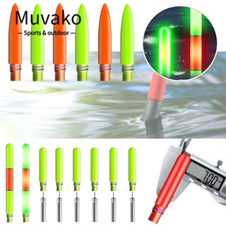 Muvako 1 đèn led câu cá thông minh phao, phao điện tử siêu nhạy cảm siêu sáng phao, cảm biến thay đổi màu sắc cảm ứng dạ quang đêm câu cá hàng đầu cr425 pin