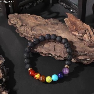 ✨✨Vòng tay đá núi lửa tự nhiên 7 màu