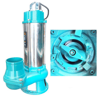 Máy bơm chìm nước thải cắt rác 3Kw Swirls, Thân inox 304 - Bảo hành 1 năm, Bơm chìm hút hố bioga, hút bùn loãng