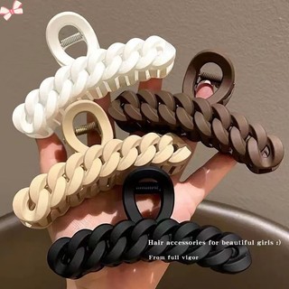 Kẹp tóc cảm biến họa tiết xoắn hàn quốc màu cà phê sữa cà phê / cà phê / sữa yr