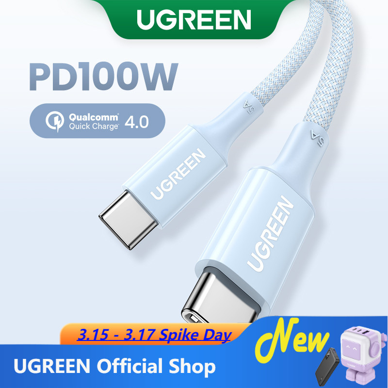 Ugreen Cáp Sạc Nhanh 100W PD USB-C Sang USB-C PD Cho SAMSUNG S22 S21