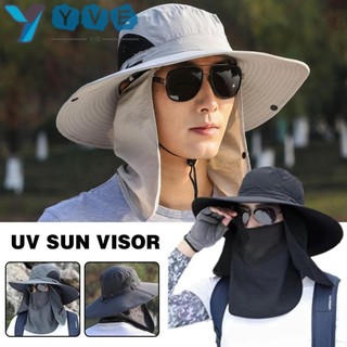 Yve 1 Chiếc Mũ Chống Nắng, Mũ Chống Nắng Có Mũ Câu Cá, Ngoài Trời Vành Rộng Leo Núi Đi Bộ Đường Dài Chống Tia UV Đi Bộ Đường Dài Mũ Nam Nữ