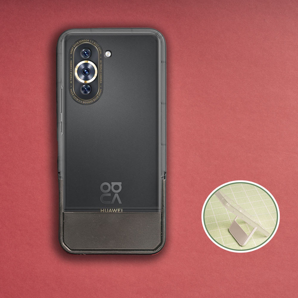 Huawei Nova 10 Pro GLA-AL00 NCO-AL00 Viền Chống Va Chạm Chân Đế Đen Mờ Ốp điện thoại Mềm Chống Sốc C