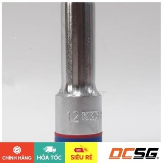 Đầu tuýp xi bạc 12x77mm chuôi 1/2" kingtony 423512m