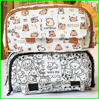 Lin1 Capybara Hoạt Hình Dễ Thương Hộp Đựng Bút Chì Dung Tích Lớn Hộp Văn Phòng Phẩm Sinh Viên Đa Năng Hộp Bút