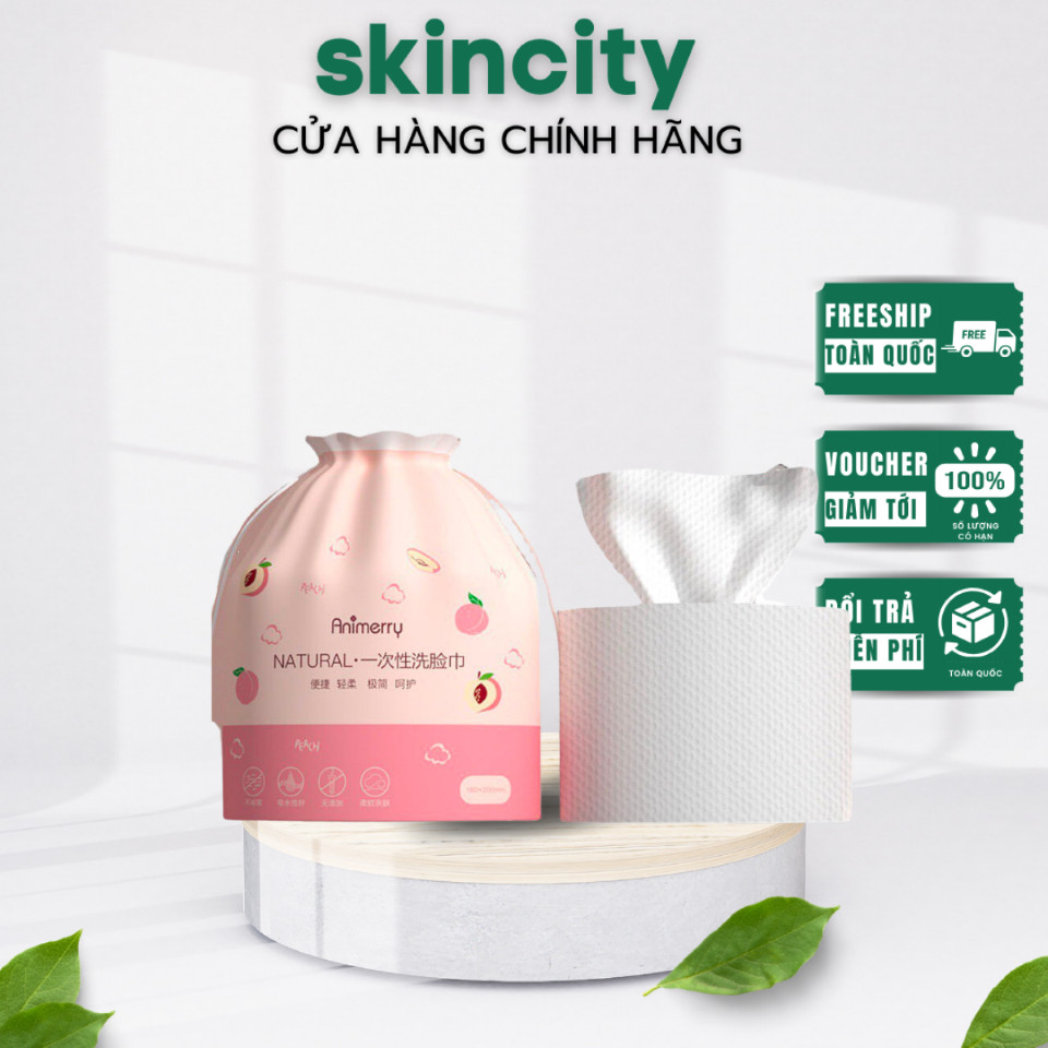 Khăn Mặt Khô Animerry Dùng 1 Lần Siêu Mềm Dai 100% Cotton