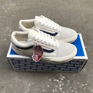 Giày Vans trắng xám sọc đen nam nữ veera sneaker