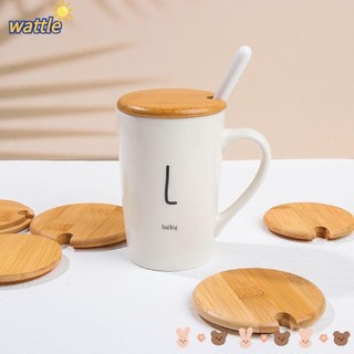 Nắp đậy cốc bằng gỗ tre có thể tái sử dụng tiện lợi