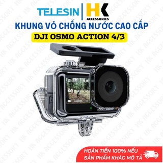 Khung Vỏ Chống Nước Telesin Action 5 Pro 4 3 chống nước lặn sâu lê tới 45m - Chính Hãng