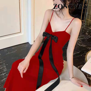 ZONGYAN váy Đầm váy nữ body đầm Trendy Thời trang Casual Korean A22M025 14Z240401