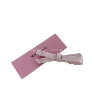 Kẹp tóc nữ Bangs Kẹp tóc nơ màu hồng