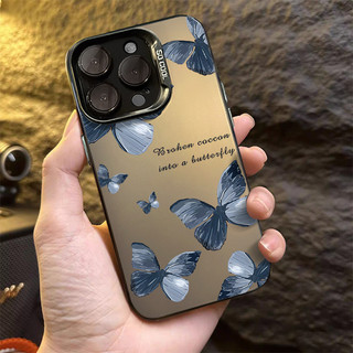 Ốp Điện Thoại Họa Tiết Bướm Thời Trang Tương Thích Cho IPhone 15 11 14 12 13 Pro Max X XR XS Max IPhone11Plus 7 / 8 Plus Se2020 Vỏ Cứng Silicon Chống Sốc