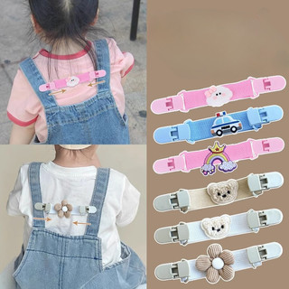Phim hoạt hình thời trang Hàn Quốc Dễ thương Bảo vệ độ đàn hồi Quần yếm Dây đeo vai cho trẻ em