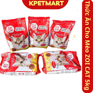 <5kg> Thức Ăn Hạt Cho Mèo ZOI CAT 5kg - COMBO 5 gói 1kg Thức Ăn Cho Mèo Mọi Độ Tuổi ZOICAT  - Hạt Cho Mèo - KPETMART