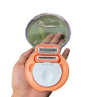 Bộ Dao Cạo Lông Domon Do.lly Toàn Thân Cho Nữ - Tặng Kèm 1 Lưỡi Thay Thế - Thép Không Rỉ Cao Cấp