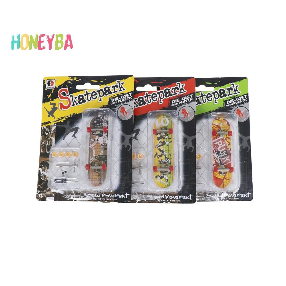 < Honeyba > Finger Board Tech Deck Truck Skateboard Boy Kid Children Party