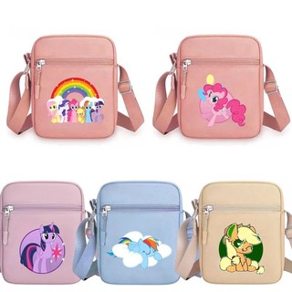 Túi đeo chéo in hình thời trang My Little Pony Màu vuông Túi lưu trữ du lịch hàng ngày