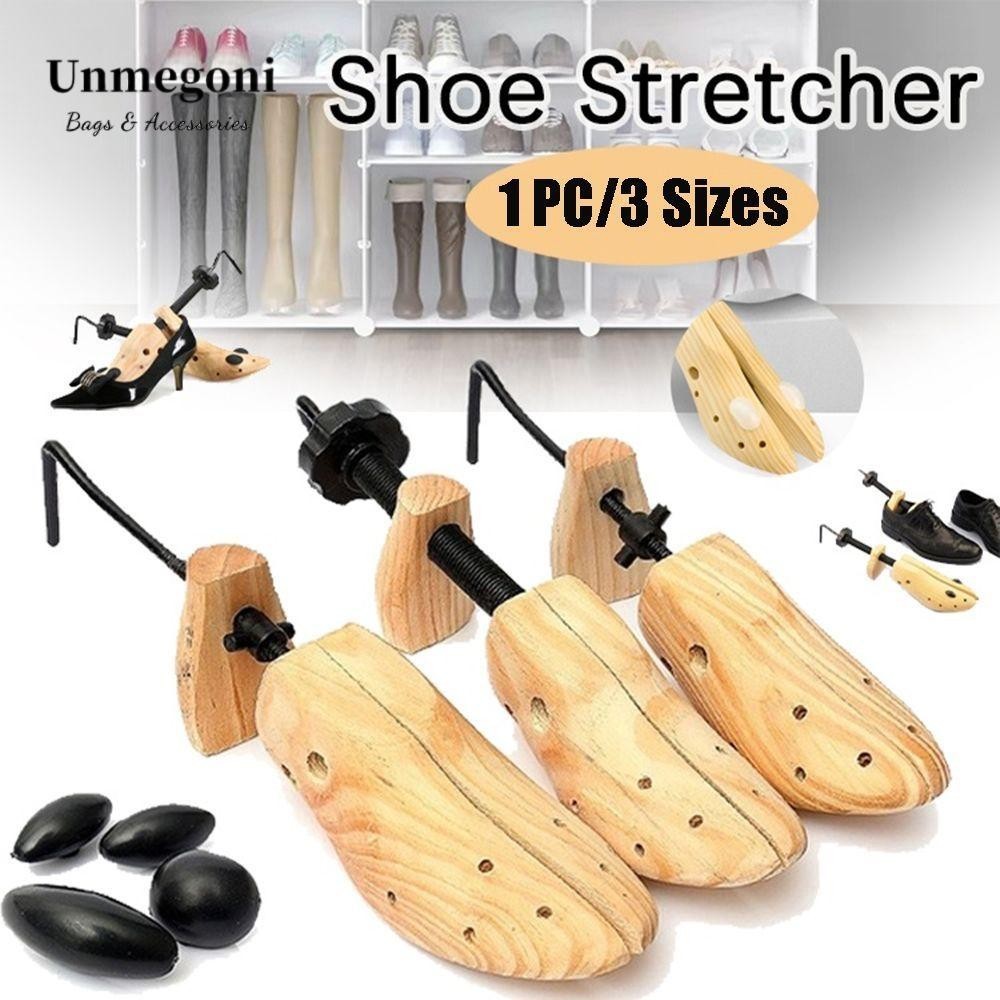 Unmegoni Dụng Cụ Làm Giãn Giày Bằng Gỗ Điều Chỉnh Được Tiện Lợi