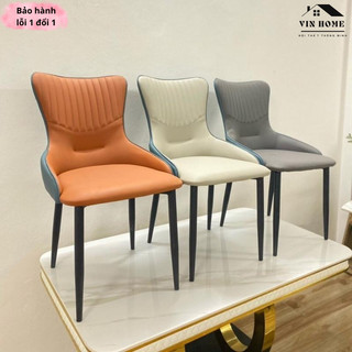 Ghế Ăn Phòng Bếp Bọc Da, Ghế Ăn Tựa Lưng, Ghế Decor Phòng, Ghế Văn Phòng Hàng Nhập Khẩu - Nội Thất Miền Bắc