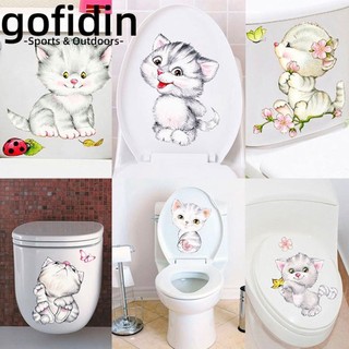 gofidin Dán Tường Trang Trí Hình Mèo Hoạt Hình Dễ Thương