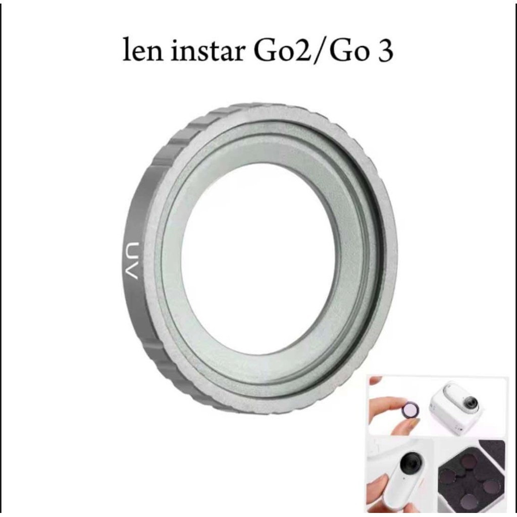 len uv máy quay instar Go 2 3 , phụ kiện kính len instar 360 go2/3 nhất vncamera