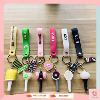 Móc khóa Lightstick các nhóm nhạc K-Pop, móc khóa Lightstuck BlackPink, BTS...