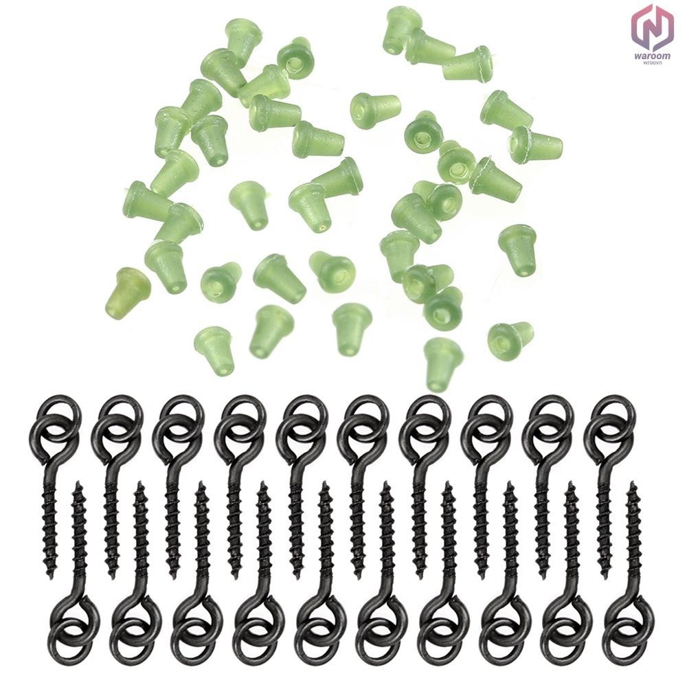 Boilies Chặn Khối Mồi Vít 40 Chiếc Vít 40 Chiếc Dừng 20 Chiếc Boilie Mồi Hạt Cá Chép Thiết Bị Đầu Cu