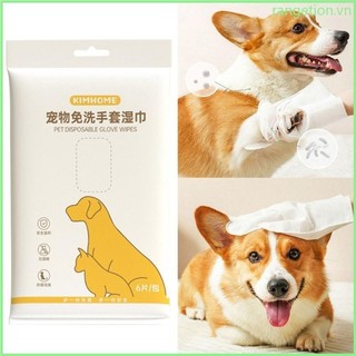 Ran Găng tay chải lông thú cưng Khăn lau chó con Mèo con Động vật nhỏ rụng lông Khăn lau