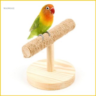 Giá đứng bằng gỗ dùng mài móng cho chim vẹt