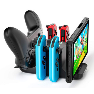 Máy chơi game 6 trong 1 nintendo switch joycon tay cầm chơi game đế sạc sạc cho nintendo switch oled lite joycon ns pro bộ điều khiển sạc
