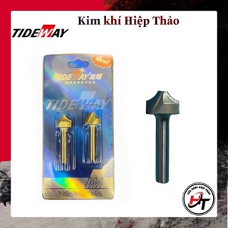 Mũi phay gỗ điêu khắc mở Đáy dao cắt CNC bo góc R cạnh phẳng soi mũi tên Tideway MSKD-TW