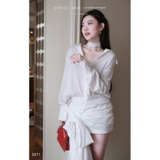 Đầm Sơmi Nơ Dài Chouchou