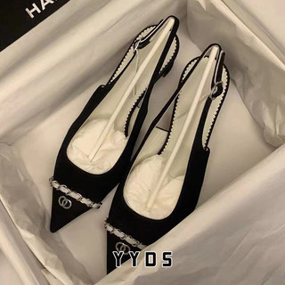 Yyds giày cao gót nữ đi chơi giày sandal cao gót tiện dụng đế linh hoạt cá tính tinh tế fgl24301ey 10z240304