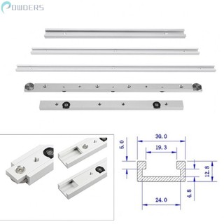 New>>slide aluminum alloy 300/400/500mm scale t-track woodworking t-slot or miter bar