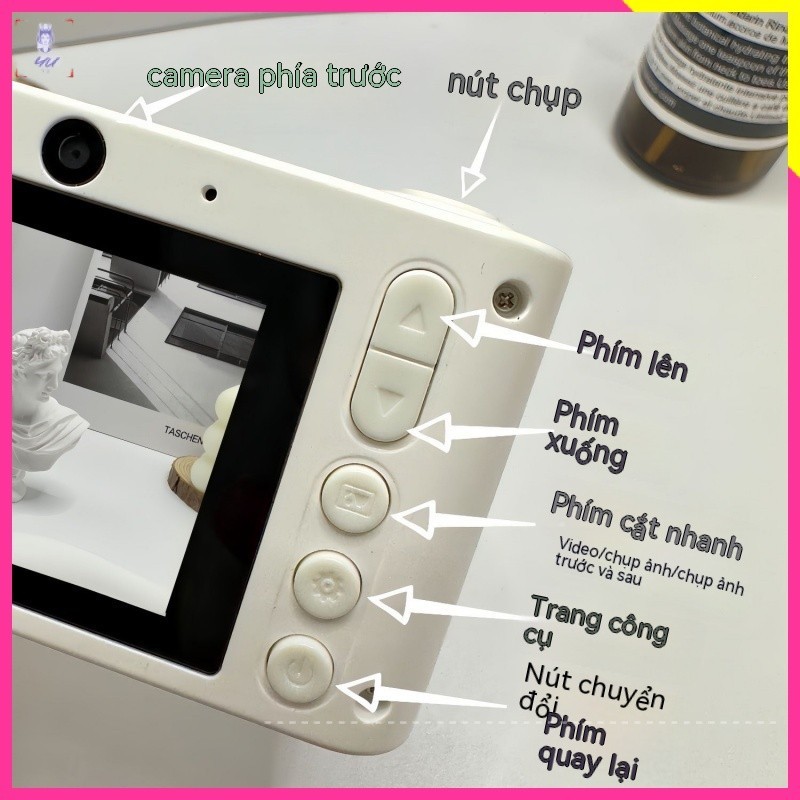 Máy Ảnh Kỹ Thuật Số hd Hai Lớp Có Thể Tải Lên Tải Cho Điện Thoại Máy Ảnh Đồ Chơi Đa Năng Cho Trẻ Em