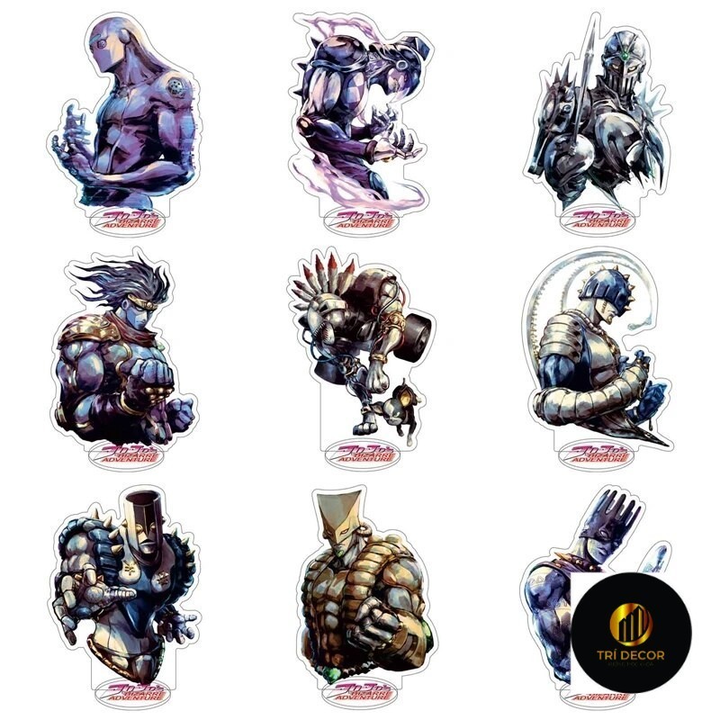 Mô hình Standee JoJo's Bizarre Adventure Enrico Pucci Josuke Minor Bruno Gyro 9 Phụ kiện trang trí đ
