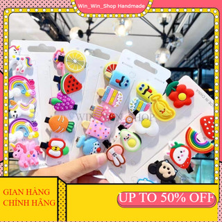 Sét 10 kẹp tóc siêu xinh cho bé