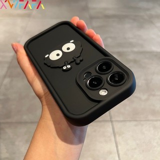 Vỏ Trứng Màu Đen 3D Cho Redmi Note 13 13R 12 12T 11T Pro Plus 12S 13C 12C K70 Pro K70E K20 Pro Vỏ Điện Thoại Mềm Bảo Vệ Ống Kính Chống Sốc Vỏ Mắt Hoạt Hình
