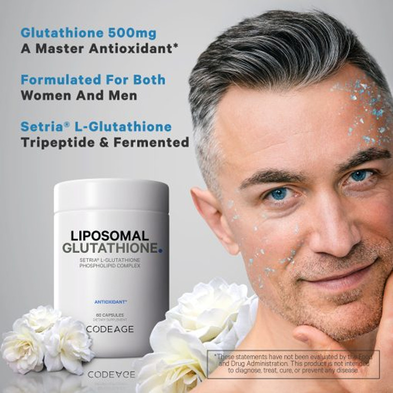 Viên uống trắng da CodeAge Liposomal Glutathione 500mg 60 viên