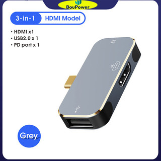 Bộ chuyển đổi cáp Hub Dock ba trong một tương thích BouPower Type C sang Hdmi cho Nintendo Switch