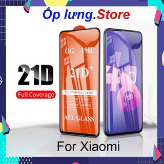 Kính cường lực toàn màn hình Xiaomi 21D cho Redmi 9A 9C 10 10A Redmi Note 11 11s 11 Pro 5G 1dial 0 U4AW